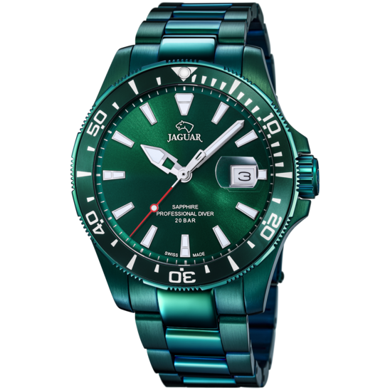 Reloj Jaguar Nueva I-size J988/a Verde Hombre
