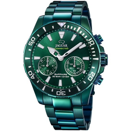 Jaguar Connected J990/a Verde Acero Inoxidable, Hombre
