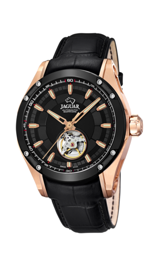 Relógio masculino JAGUAR AUTOMATIC COLLECTION de cor preta. J814/A