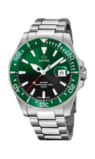 Groene Heren zwitsers horloge JAGUAR EXECUTIVE. J860/6