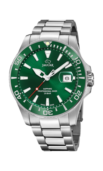 Green Men's watch JAGUAR PRO DIVER. J860/B