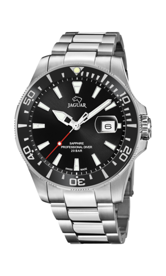 Zwarte Heren zwitsers horloge JAGUAR EXECUTIVE. J860/D