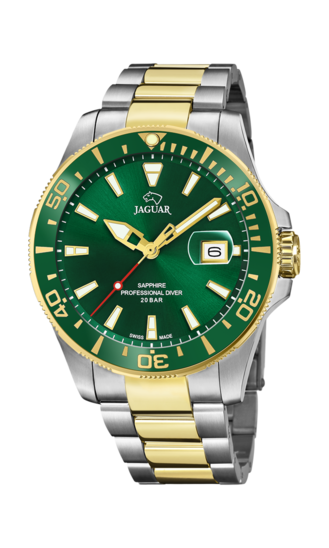 Relógio masculino JAGUAR PRO DIVER de cor verde. J863/B
