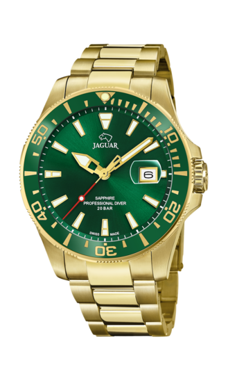Green Men's watch JAGUAR PRO DIVER. J877/2