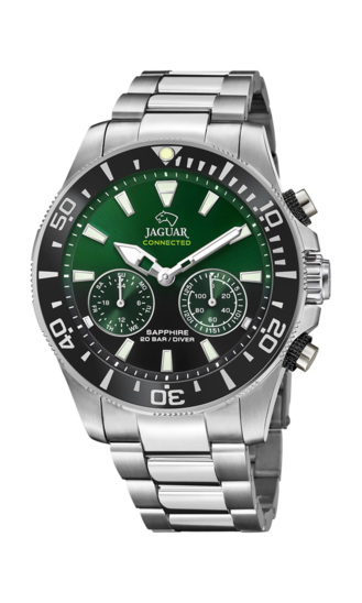 Reloj Jaguar Connected J888/5, Verde, Correa De Acero, Hombre