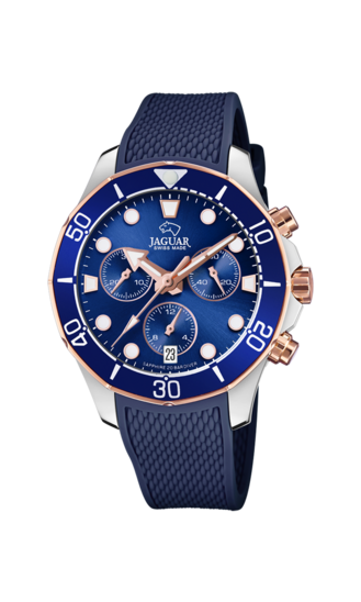 Relógio feminino JAGUAR COUPLE DIVER de cor azul. J890/4