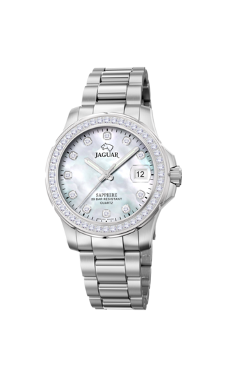 Relógio feminino JAGUAR EXECUTIVE DAME de cor branco madrepérola. J892/1