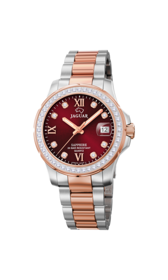 Bordeauxrod Dames zwitsers horloge JAGUAR EXECUTIVE DAME. J894/3