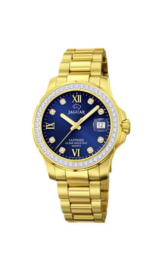 Reloj Jaguar J895/3 Azul Correa De Acero Inoxidable 316l, Mujer