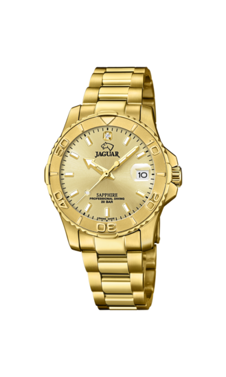 Reloj Jaguar Woman Collection J898/2 Champan Correa De Acero, Mujer