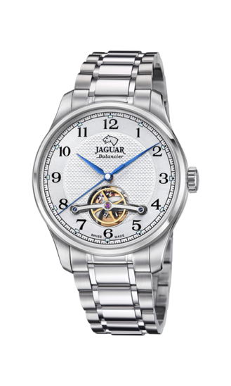 Relógio masculino JAGUAR AUTOMATIC BALANCIER de cor prateada. J965/1
