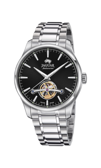 Zwarte Heren zwitsers horloge JAGUAR AUTOMATIC BALANCIER. J965/5