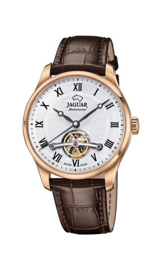 Relógio masculino JAGUAR AUTOMATIC BALANCIER de cor prateada. J967/2
