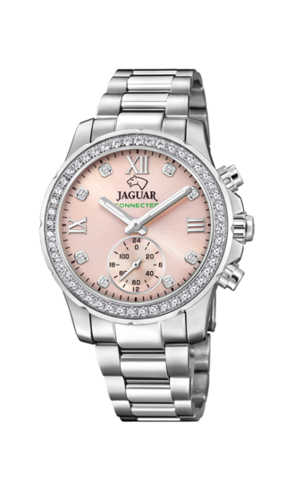Relógio feminino JAGUAR CONNECTED LADY de cor rosa. J980/2
