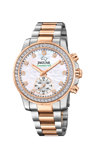 Relógio feminino JAGUAR CONNECTED LADY de cor branco madrepérola. J981/1