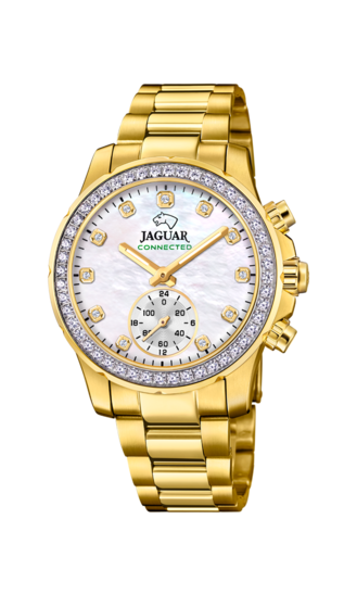 Relógio feminino JAGUAR CONNECTED LADY de cor branco madrepérola. J983/1