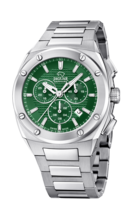 Men's JAGUAR Executive chronograph watch, green dial. J805/C