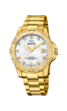 Jaguar Orologio Uomo J971/4 Couple Diver – Cassa E Cinturino In Acciaio 316L Oro, Quadrante Beige, 20 ATM