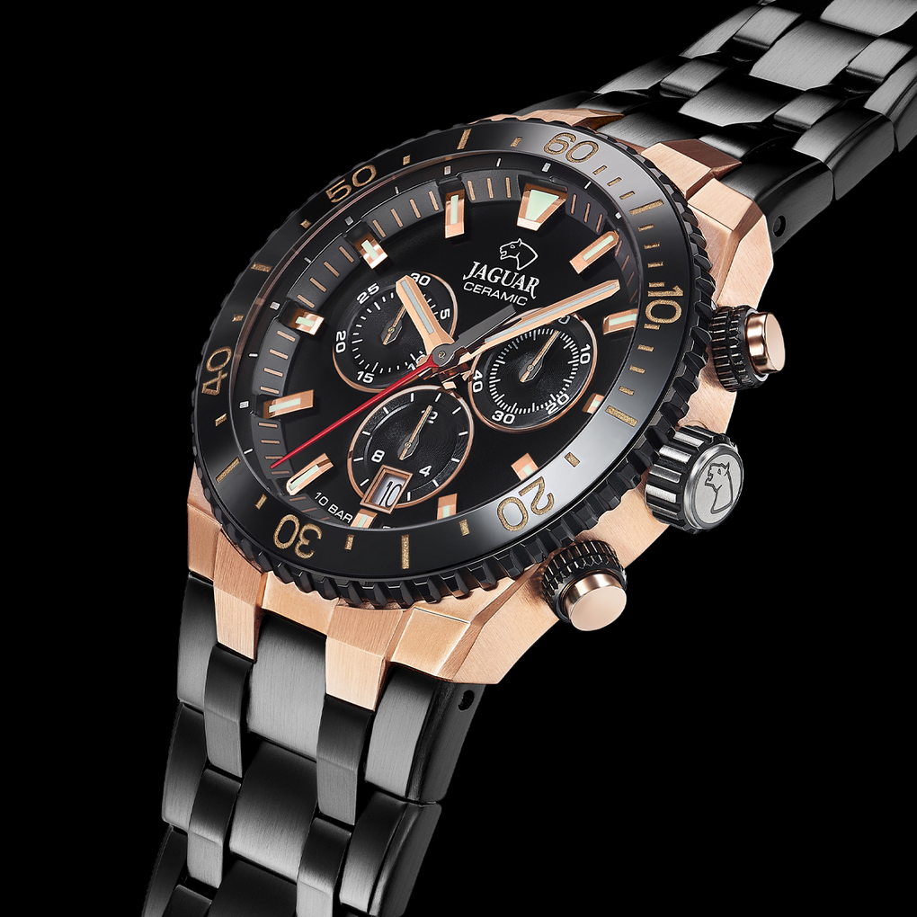 Reloj suizo de hombre Jaguar Ceramic negro J1023/1