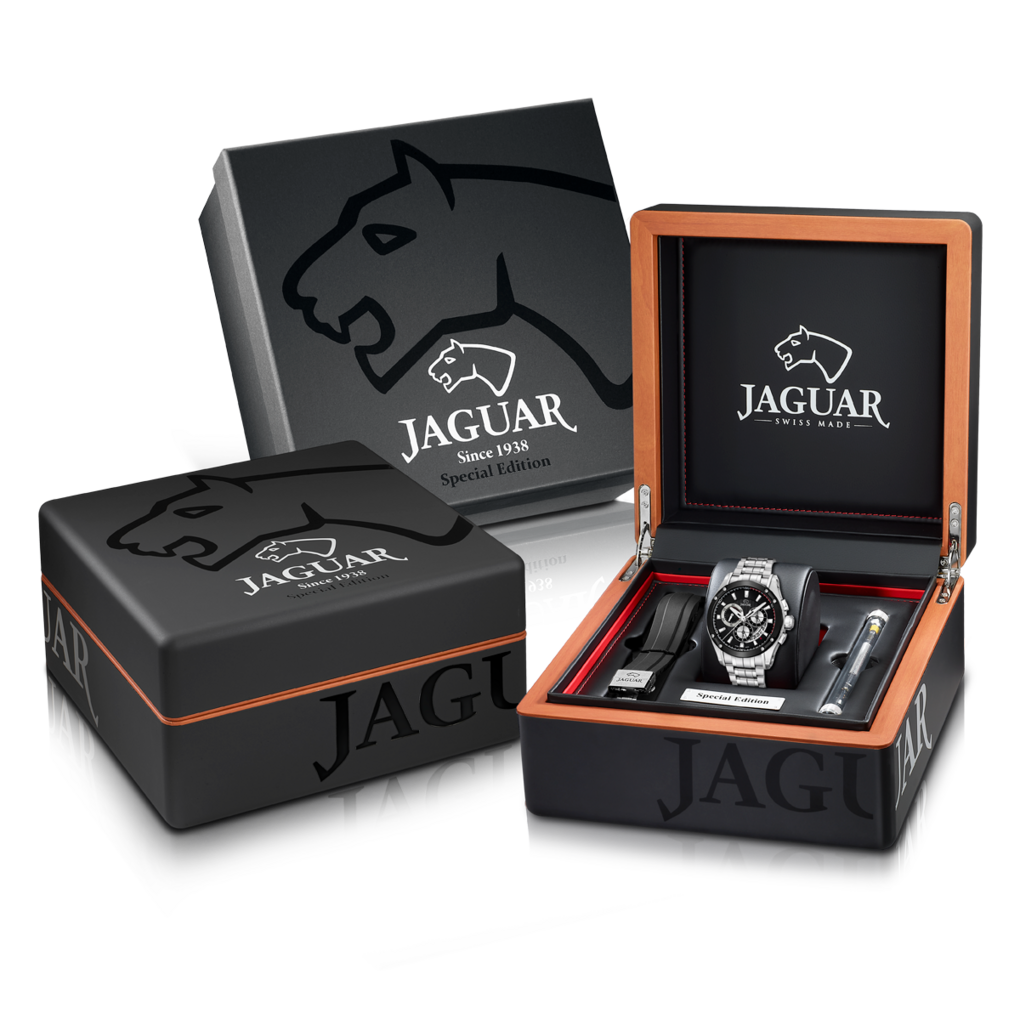 JAGUAR SWISS MADE MEN'S BLACK SPECIAL EDITION STAINLESS STEEL