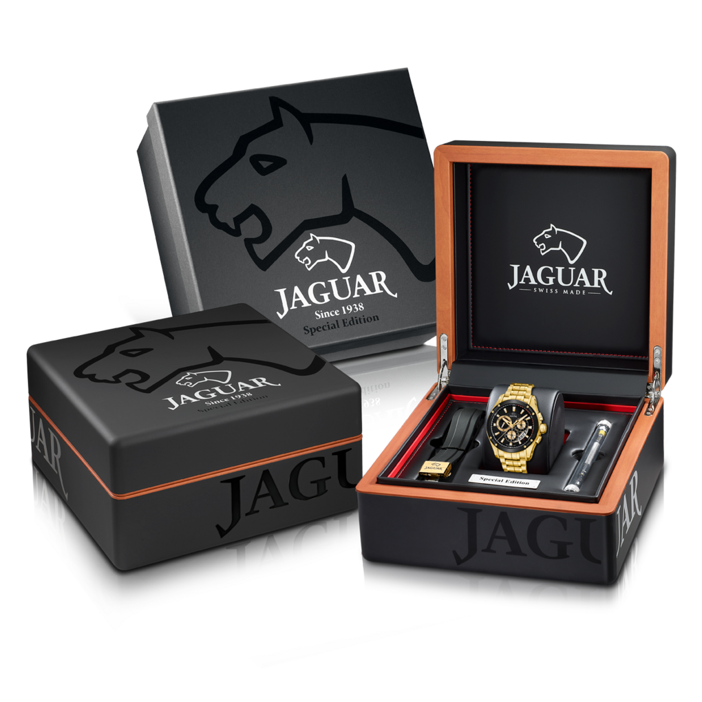 JAGUAR SWISS MADE MEN'S GOLD WATCH J1036/1