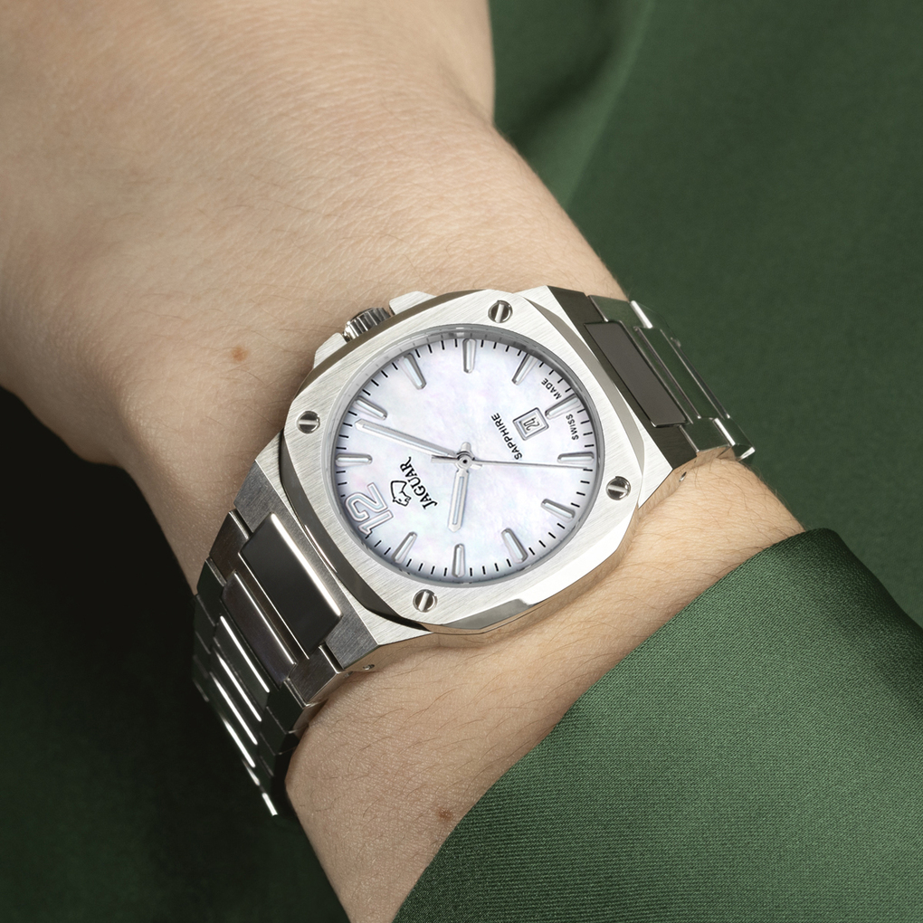 Swiss women's watch Jaguar Rc, pearlescent white J1027/1