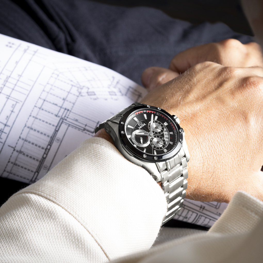 Jaguar Swiss Made men's black Special Edition stainless steel