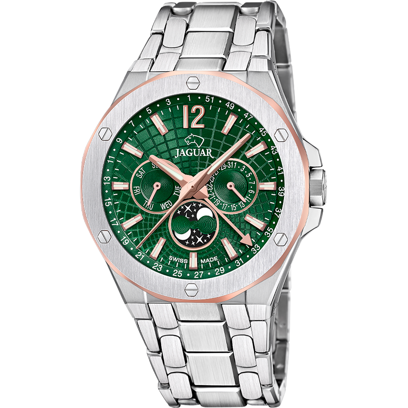 RELOJ JAGUAR SWISS MADE J1039/3 VERDE HOMBRE