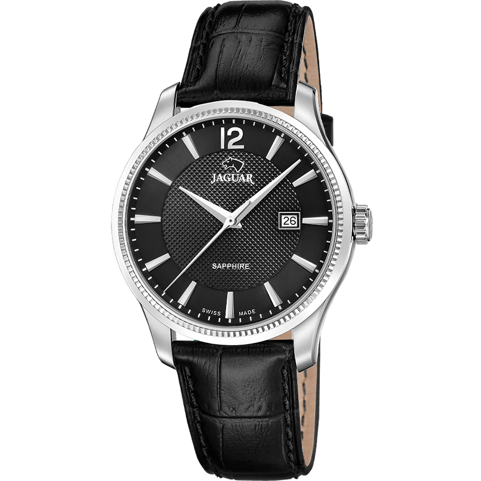 Jaguar Swiss Made men's black watch J1042/5