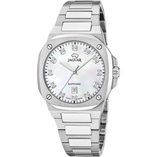 Reloj De Mujer Jaguar Swiss Made Rondcarre J1027/5
