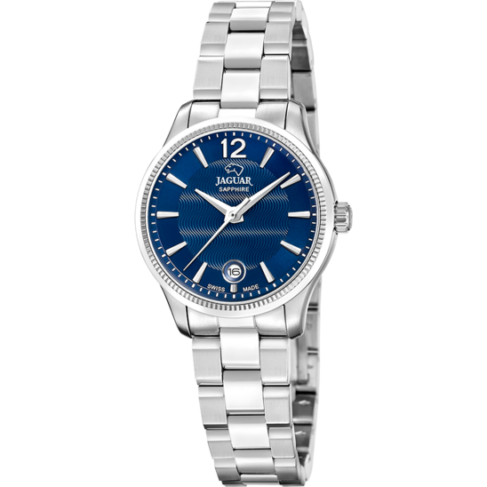 Reloj Jaguar Swiss Made Nueva I-size J1045/c Azul Mujer