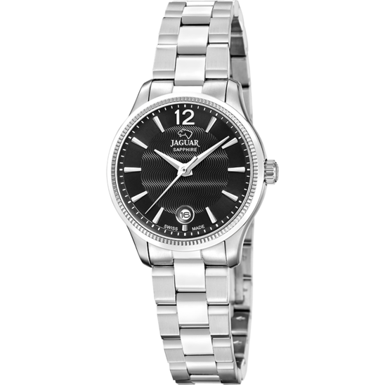 Reloj Jaguar Swiss Made Nueva I-size J1045/d Negro Mujer