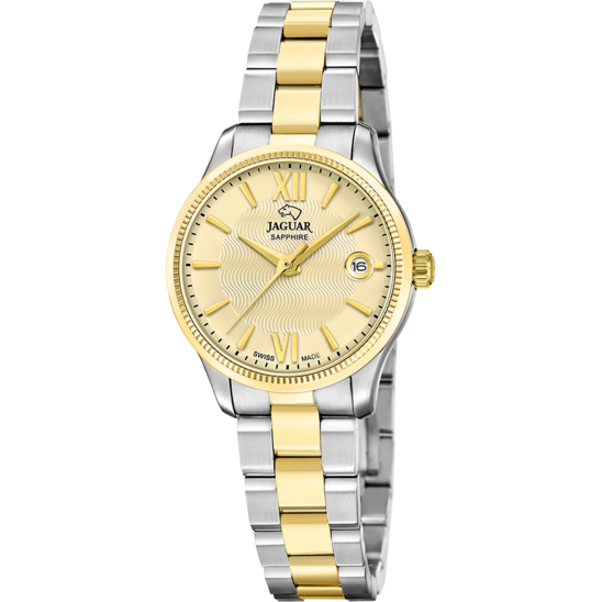 Reloj Jaguar Swiss Made Essentia J1059/3 Dorado Mujer
