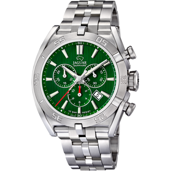 Groene Heren zwitsers horloge JAGUAR EXECUTIVE. J852/C