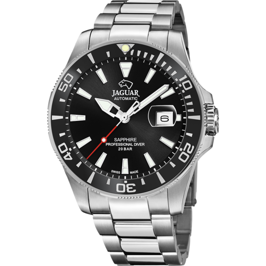 JAGUAR PRO DIVER Automatic men's watch, Black. J886/3