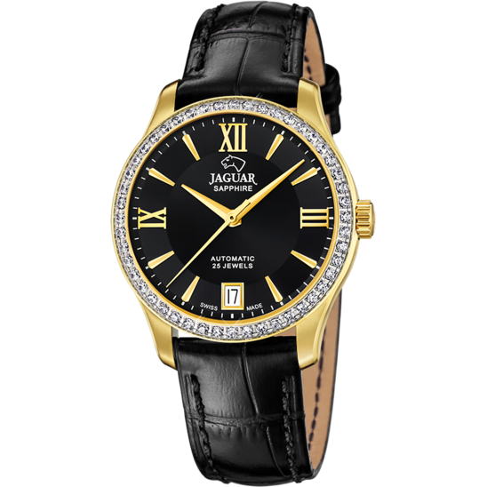 Zwarte Dames zwitsers horloge JAGUAR HÉRITAGE. J999/B