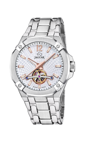 Relógio masculino JAGUAR AUTOMATIC BALANCIER de cor branca. J1007/1