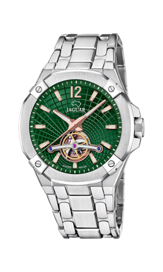 Groene Heren zwitsers horloge JAGUAR AUTOMATIC BALANCIER. J1007/3