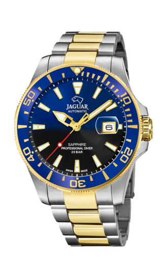 JAGUAR PRO DIVER Automatic men's watch, Black and Blue. J887/3