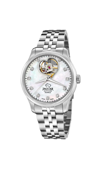Relógio feminino JAGUAR CŒUR de cor branco madrepérola. J994/1