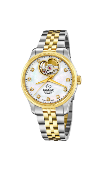 Relógio feminino JAGUAR CŒUR de cor branco madrepérola. J995/1