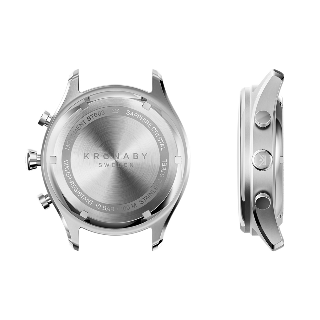 OROLOGIO KRONABY S3111/1 NERO CINTURINO IN ACCIAIO INOX 316L, UOMO