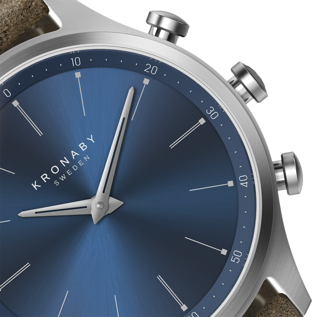 Kronaby watches kronaby sekel Our new watch achieves its best combination with its leather strap and sky blue dial Kronaby Sekel S3783 3 kronaby connectedwatch smartwatch hybridwatch