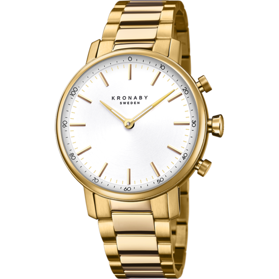 KRONABY WOMEN'S WHITE STAINLESS STEEL RELOJ CORREA DE S2447/1