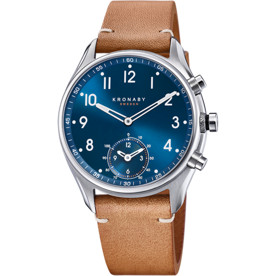 Reloj Kronaby S3761/2 Azul Correa De Piel, Hombre