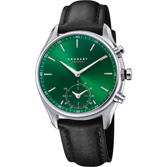 Reloj Kronaby Sekel S3781/2 Verde Correa De Piel, Hombre