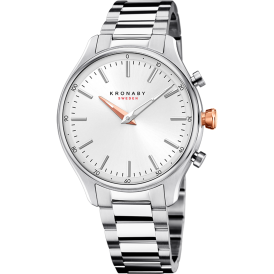 Reloj Kronaby Sekel S3782/2 Gris Brazalete De Acero Inoxidable, Hombre