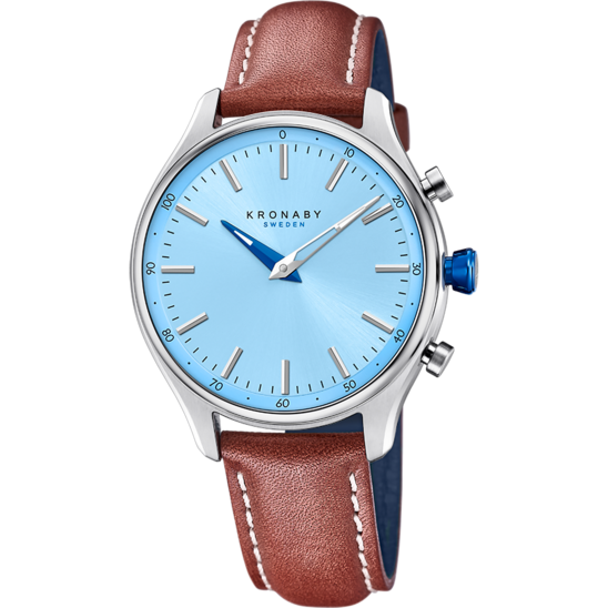 Reloj Kronaby Sekel S3783/3 Azul Correa De Piel, Hombre