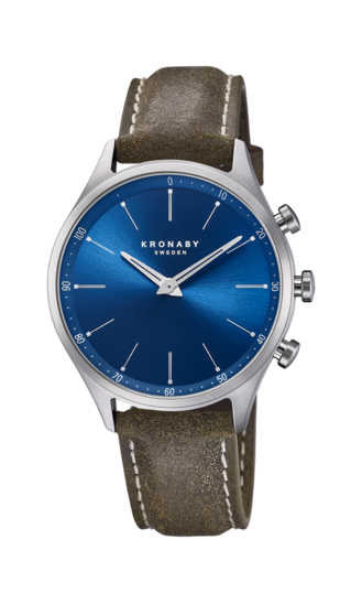 Reloj Kronaby Sekel S3759/1 Azul Correa De Piel, Hombre
