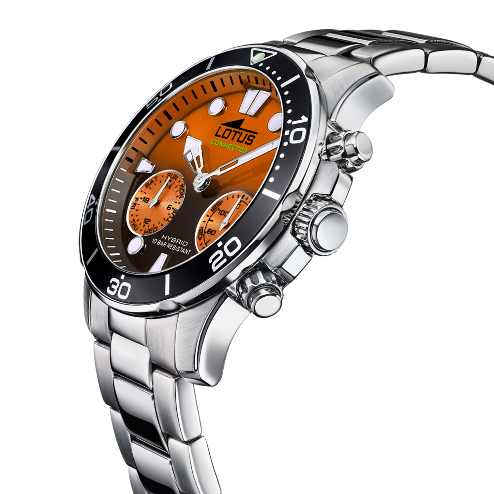 RELOJ DE HOMBRE LOTUS CONNECTED CON ESFERA NARANJA 18800/8